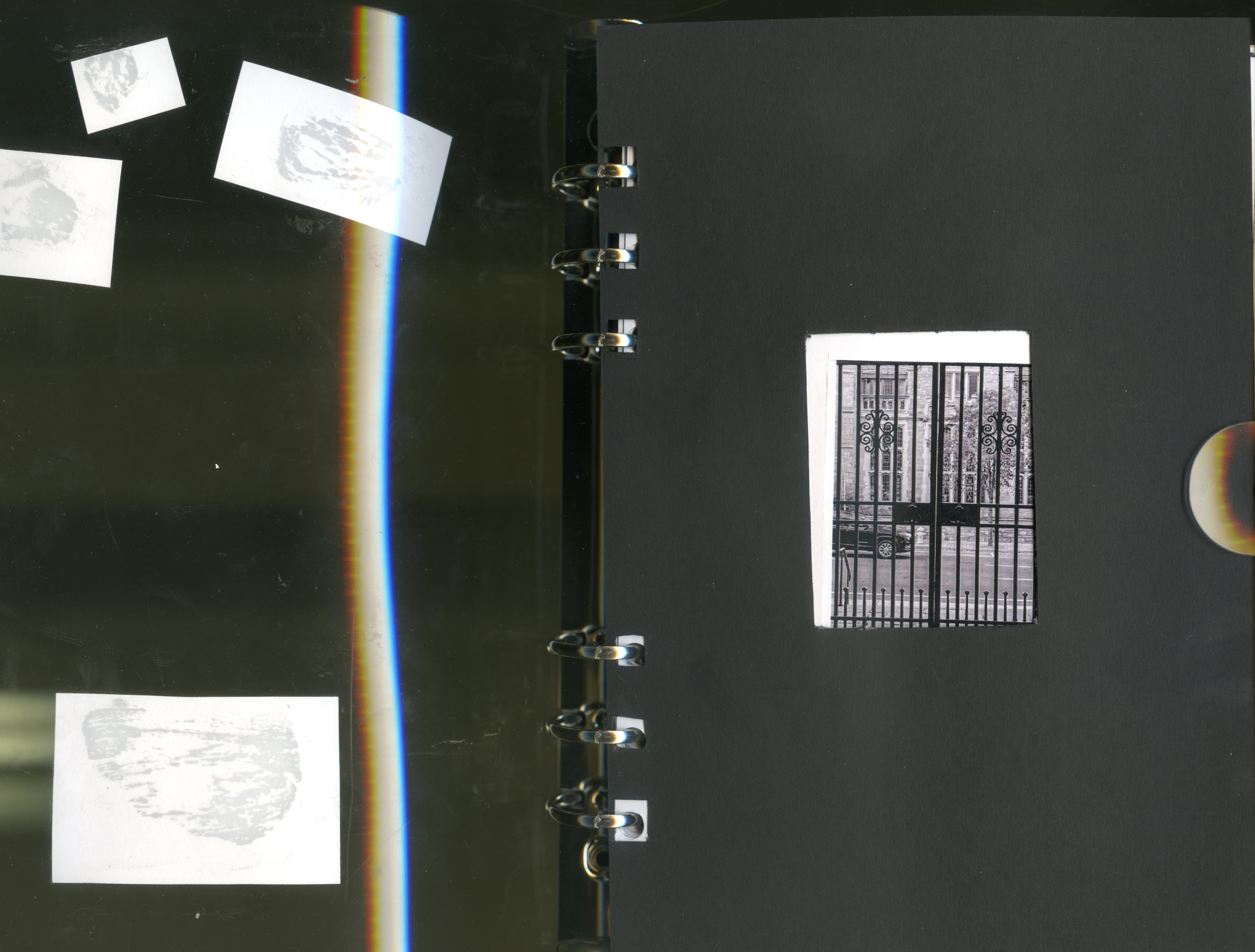 Push or Pull zine spread in a binder